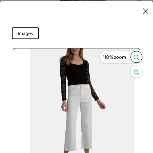 Madden NYC beautiful, versatile & stretchy Black Lace 3/4 Women's Top in XS NWT! - Picture 3 of 4